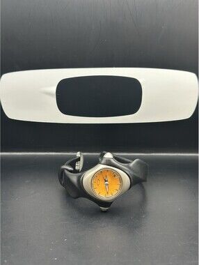 Oakley Bullet Stainless/Cannon Yellow Dial Watch